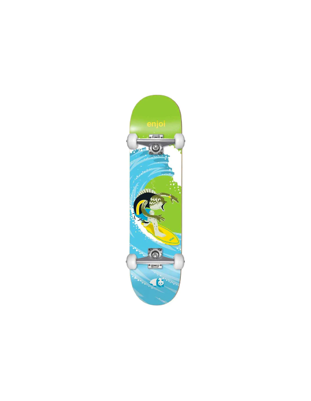 Enjoi Surfs Up Skateboard Green 8.25 - Complete  - Cover Photo 1