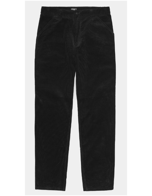 Carhartt Wip Single Knee Cord - Black - Men's Pants  - Cover Photo 2