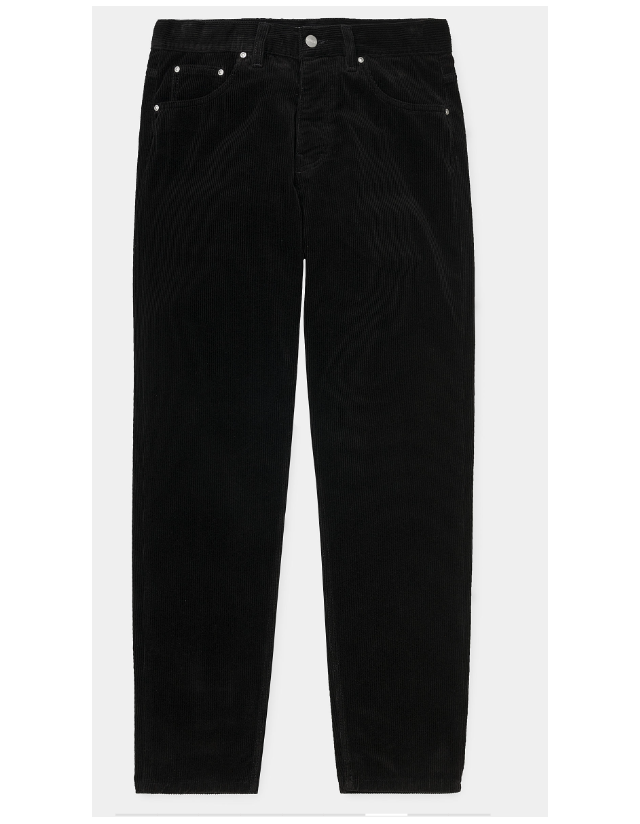 Carhartt Wip Newel Pant Cord - Black - Men's Pants  - Cover Photo 2