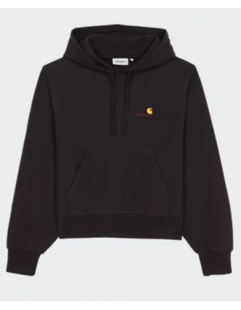 Carhartt WIP W' Hooded American Script - Black - Women's Sweatshirt - Miniature Photo 1