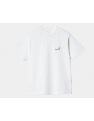 Carhartt Wip W' S/S American Script T-Shirt - White - Product Photo 1
