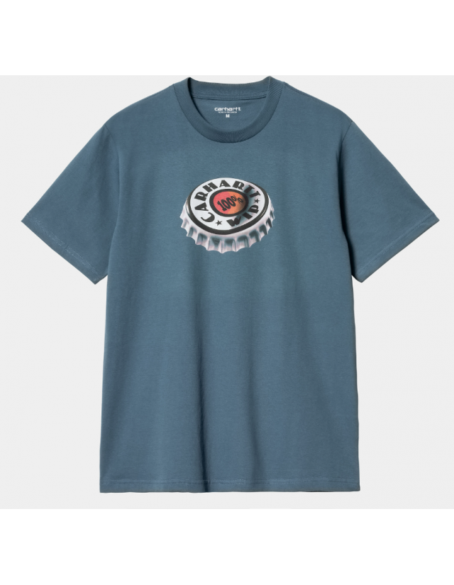 Carhartt Wip S/S Bottle Cap - Naval - Men's T-Shirt  - Cover Photo 1
