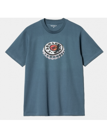 Carhartt WIP S/S Bottle Cap - Naval - Men's T-Shirt - Miniature Photo 1