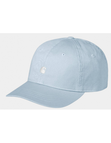 Carhartt Wip Madison Logo Cap - Frosted Blue / White - Product Photo 1