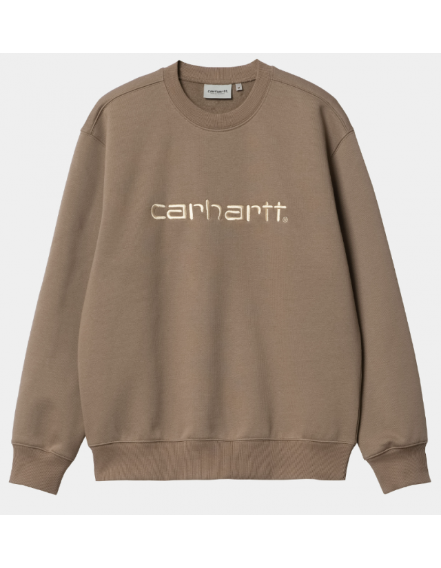 Carhartt Wip Carhartt Sweat - Branch / Rattan - Men's Sweatshirt  - Cover Photo 2