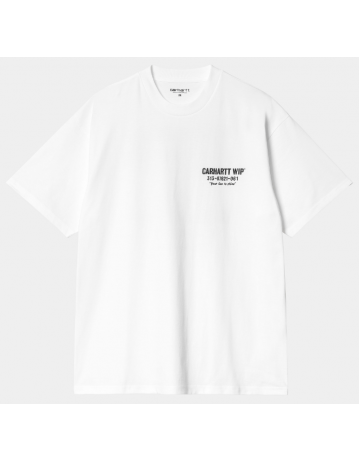 Carhartt Wip Less Troubles T-Shirt - White / Black - Product Photo 1