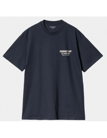 Carhartt WIP Less Troubles T-Shirt - Blue / Wax - T-Shirt Homme - Miniature Photo 1