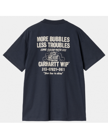 Carhartt Wip Less Troubles T-Shirt - Blue / Wax - Product Photo 1