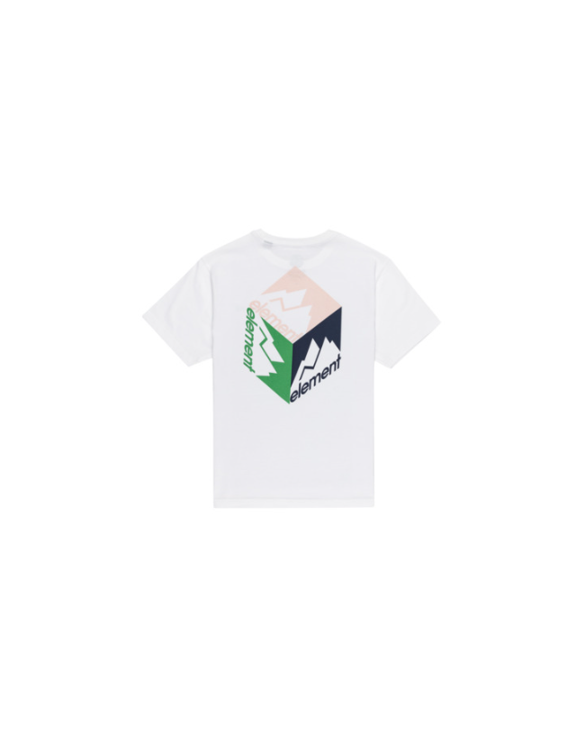 Element Joint Cube S/S T-Shirt Youth - Optic White - T-Shirt Enfant  - Cover Photo 1