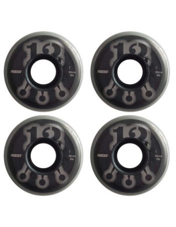 Roces M12 Wheels 58mm / 88A - 4pack - Freestyle Skeelers - Miniature Photo 1