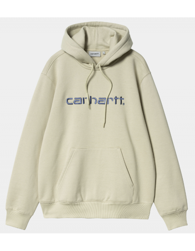 Carhartt Wip Hooded Carhartt Sweat - Beryl / Sorrent - Men's Sweatshirt  - Cover Photo 1
