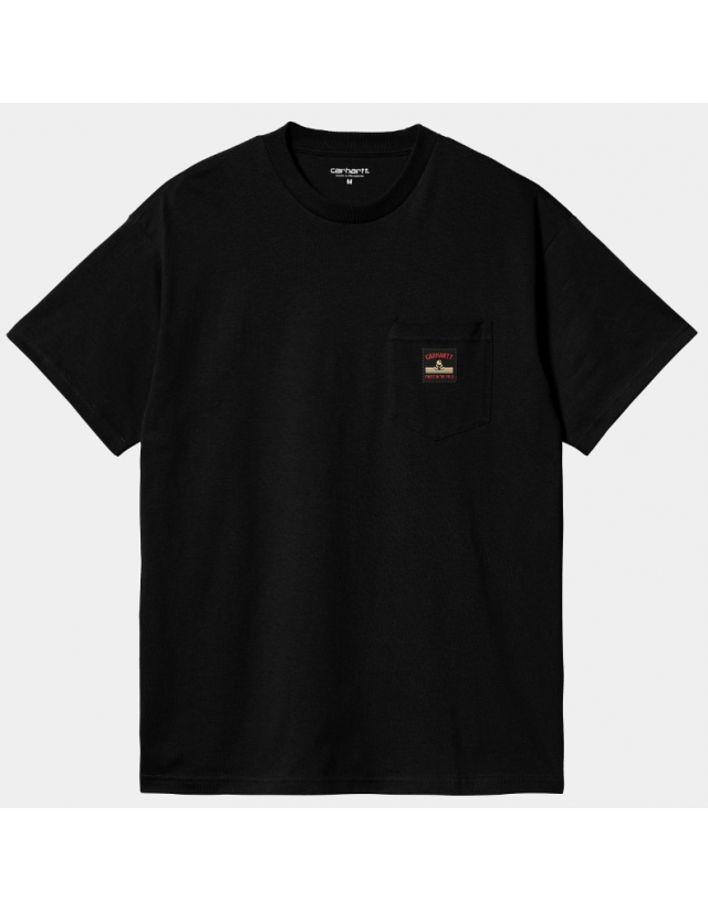 Carhartt Wip Field Pocket T-Shirt - Black - T-Shirt Homme  - Cover Photo 1