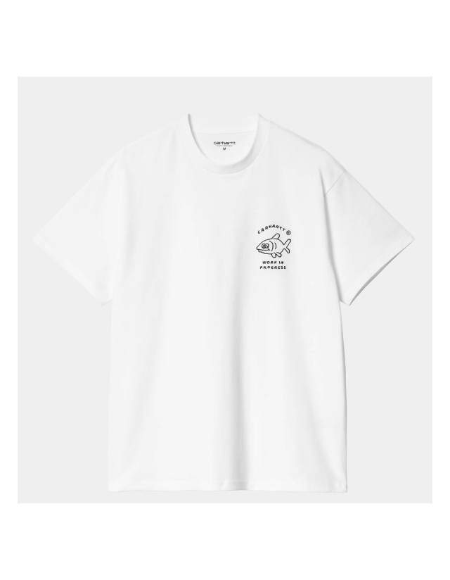 Carhartt Wip Icons T-Shirt - White / Black - Men's T-Shirt  - Cover Photo 1