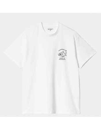 Carhartt WIP Icons T-shirt - White / Black - Men's T-Shirt - Miniature Photo 1