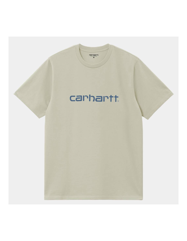 Carhartt Wip Script T-Shirt - Beryl / Sorrent - Men's T-Shirt  - Cover Photo 1