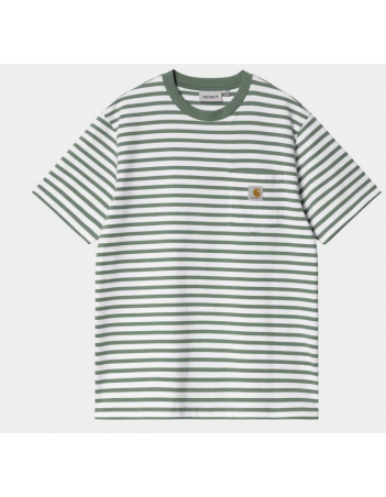 Carhartt WIP Seidler Pocket T-Shirt - Park - Herren T-Shirt - Miniature Photo 1