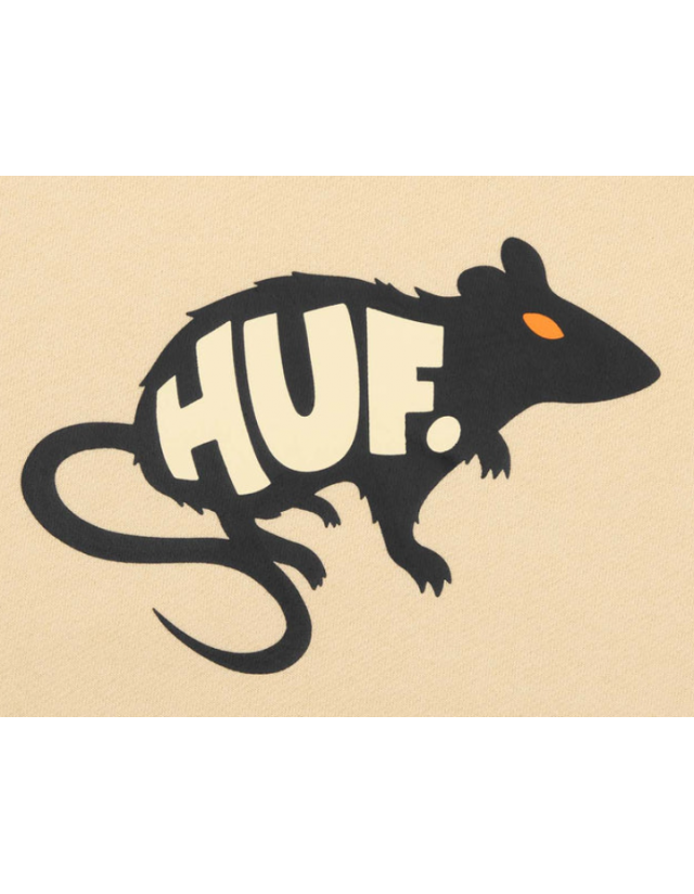 Huf Mans Best Friend Hoodie - Wheat - Sweatshirt Voor Heren  - Cover Photo 2