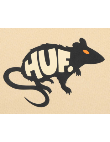 HUF Mans Best Friend Hoodie - Wheat - Men's Sweatshirt - Miniature Photo 2