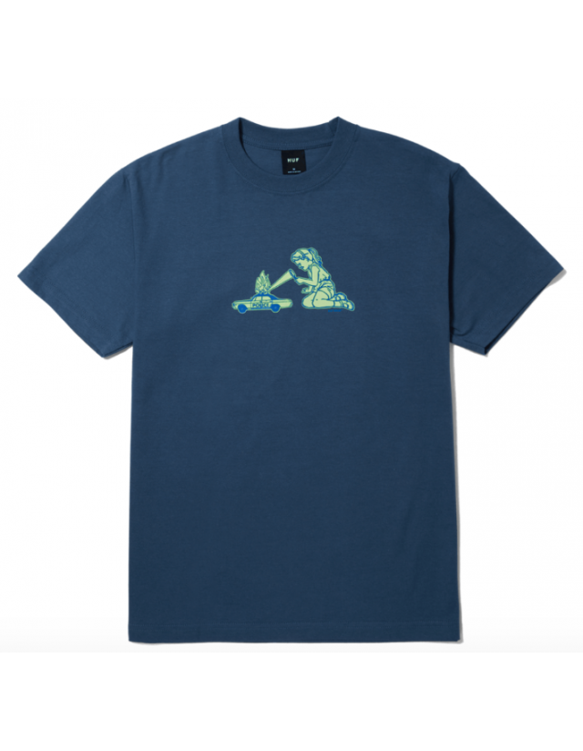 Huf Playtime T-Shirt - Slate Blue - T-Shirt Homme  - Cover Photo 1