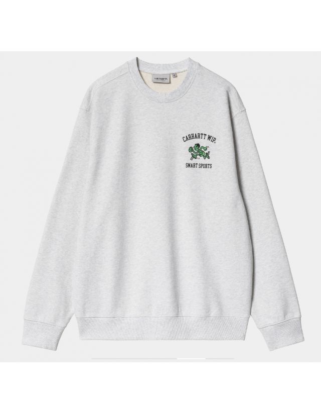 Carhartt Wip Smart Sports Sweat - Ash Heather - Sweat Homme  - Cover Photo 1
