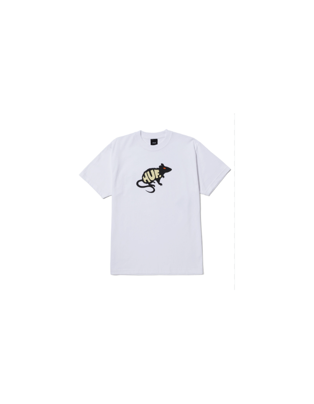 Huf Mans Best Friend T-Shirt - White - T-Shirt Homme  - Cover Photo 1