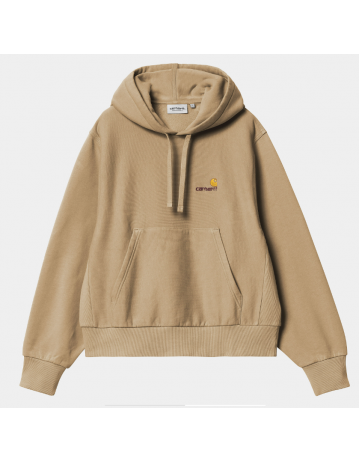 Carhartt Wip W' Hooded American Script Sweat - Sable - Product Photo 1