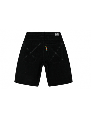 Homeboy X-Tra Baggy Cord Shorts - Black - Product Photo 2