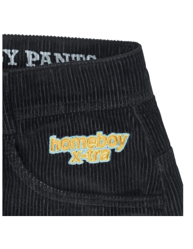 Homeboy X-Tra Baggy Cord Shorts - Black - Shorts  - Cover Photo 3