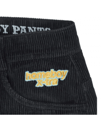 Homeboy x-tra Baggy Cord Shorts - Black - Short - Miniature Photo 3