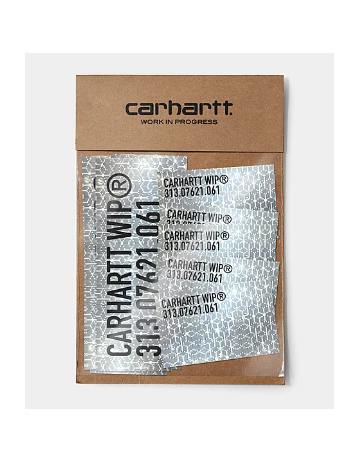 Carhartt Wip Tour Sticker Bag - Plastic Reflective Grey - Product Photo 1