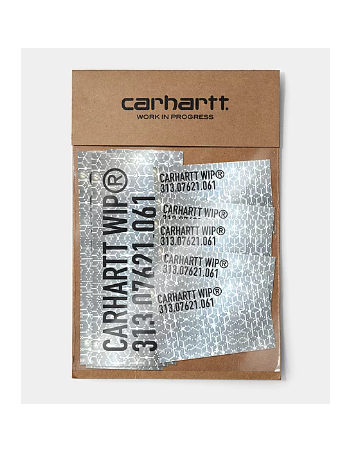 Carhartt WIP Tour Sticker Bag - Plastic Reflective Grey - Gadget - Miniature Photo 1