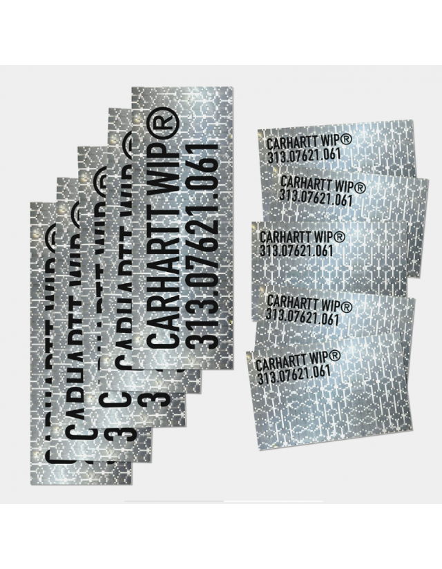 Carhartt Wip Tour Sticker Bag - Plastic Reflective Grey - Gadget  - Cover Photo 2