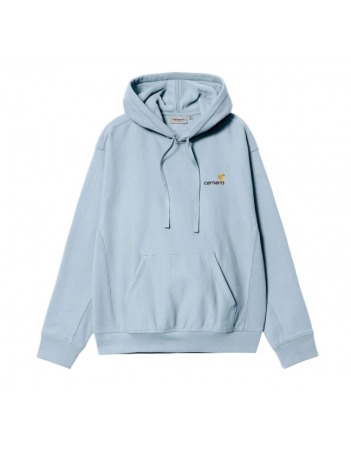Carhartt WIP Hooded American Script - Frosted Blue - Sweat Homme - Miniature Photo 1