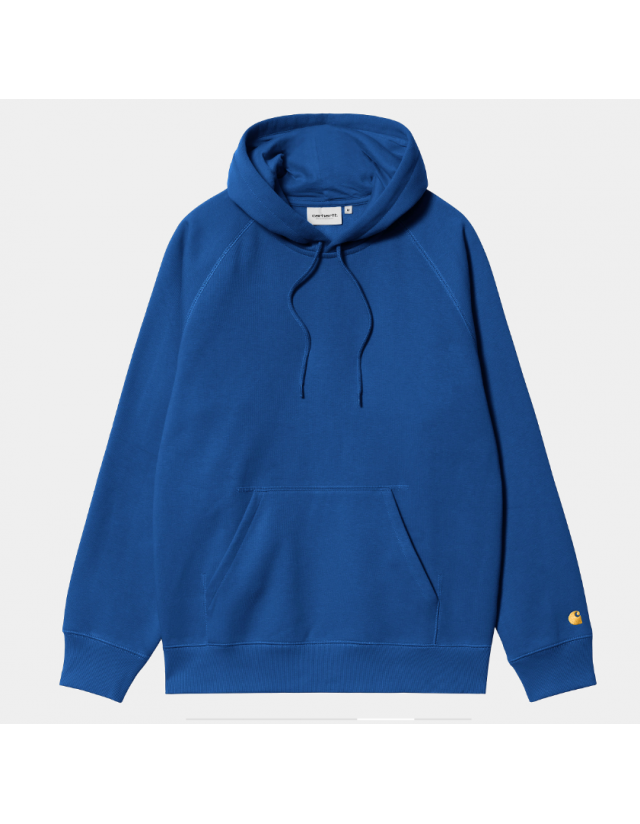 Carhartt Wip Hooded Chase Sweat - Acapulco / Gold - Men's Sweatshirt  - Cover Photo 1