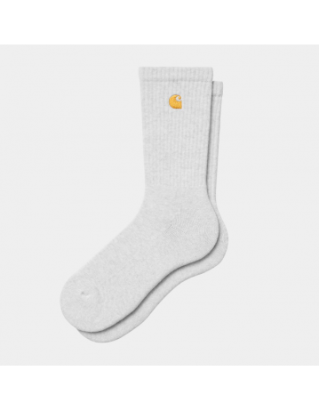 Carhartt Wip Chase Socks - Ash Heather / Gold - Product Photo 1