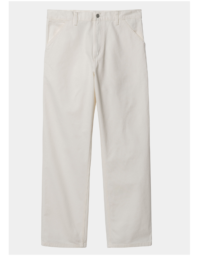 Carhartt Wip Single Knee Pant - Off White - Pantalon Homme  - Cover Photo 2