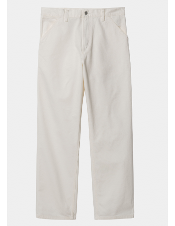 Carhartt WIP Single Knee Pant - Off White - Men's Pants - Miniature Photo 2