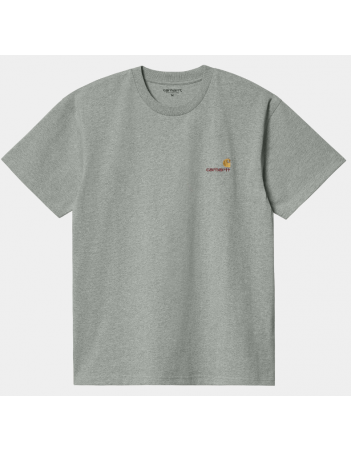 Carhartt WIP American Script T-shirt - Grey heather - Herren T-Shirt - Miniature Photo 1