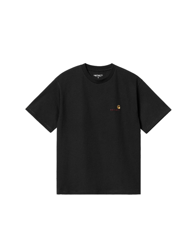 Carhartt Wip W' American Script T-Shirt - Black - Damen T-Shirt  - Cover Photo 1