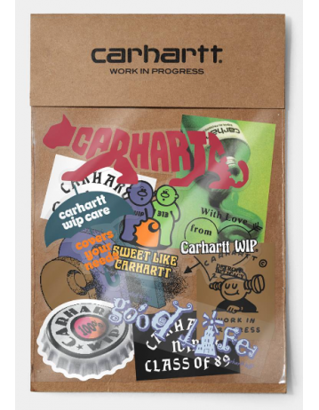 Carhartt Wip Sticker Bag (10 X 10 Pack) - Plastic Multicolor - Product Photo 1