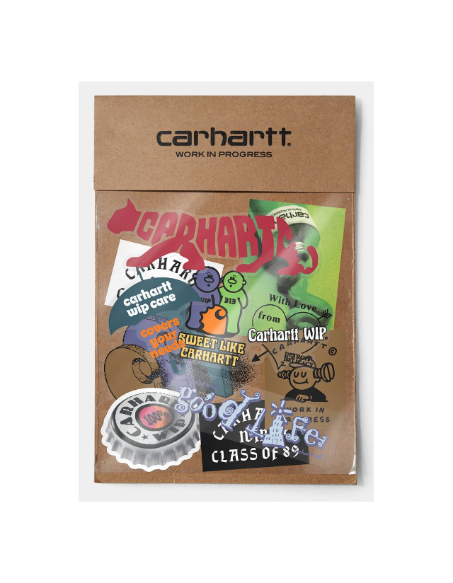Carhartt Wip Sticker Bag (10 X 10 Pack) - Plastic Multicolor - Gadget  - Cover Photo 1