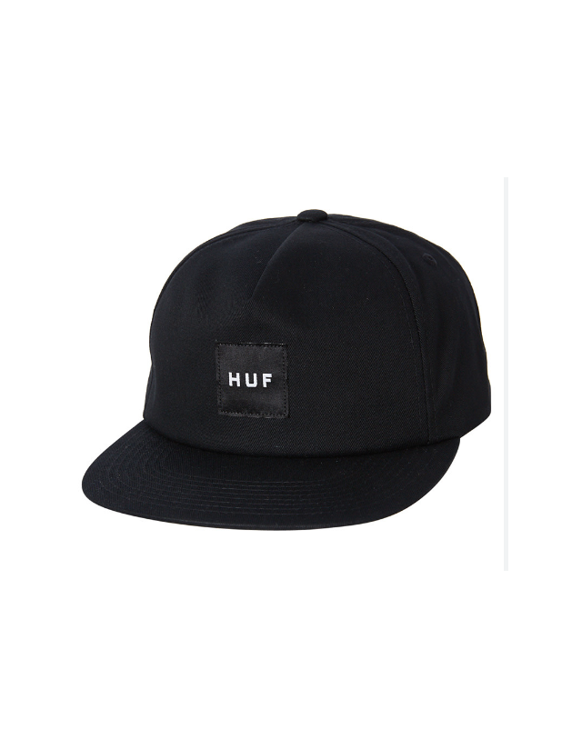 Huf Essential Unstructured Box Sn - Black - Casquette  - Cover Photo 1