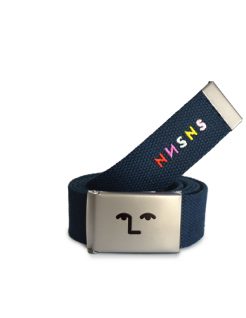 NNSNS Clothing Face-Off Belt Brushed Silver - Navy - Belt - Miniature Photo 1