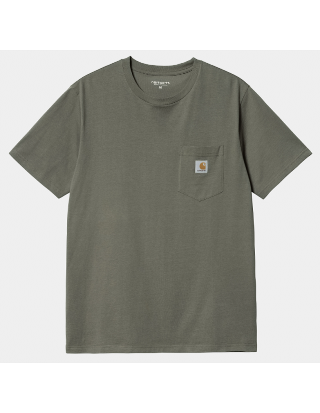Carhartt Wip S/S Pocket T-Shirt - Smoke Green - T-Shirt Homme  - Cover Photo 1