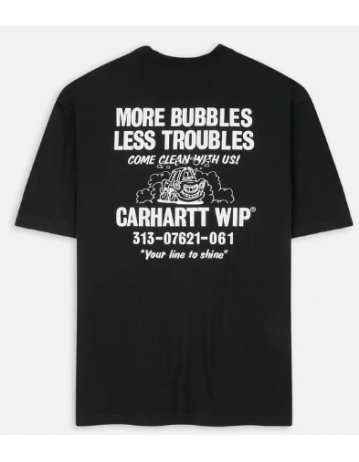 Carhartt Wip Less Troubles T-Shirt - Black - Product Photo 1