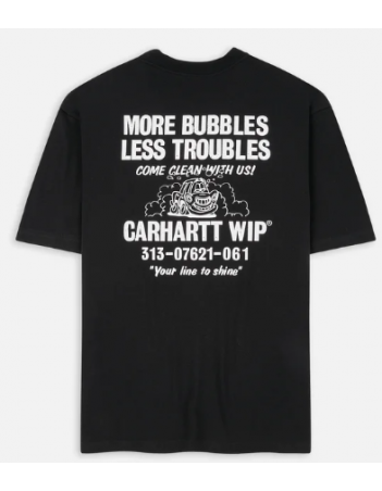Carhartt WIP Less Troubles T-shirt - Black - T-Shirt Voor Heren - Miniature Photo 1