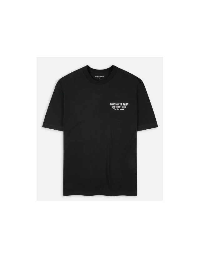Carhartt Wip Less Troubles T-Shirt - Black - Men's T-Shirt  - Cover Photo 2