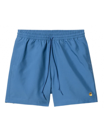 Carhartt Wip Chase Swim Trunks - Acapulco / Gold - Product Photo 1