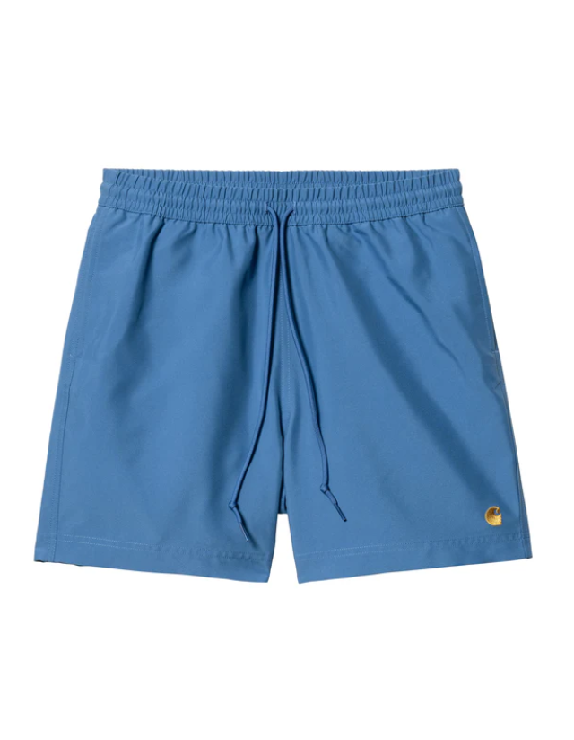 Carhartt Wip Chase Swim Trunks - Acapulco / Gold - Maillot  - Cover Photo 1