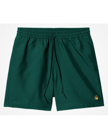 Carhartt Wip Chase Swim Trunks - Chervil / Gold - Product Photo 2